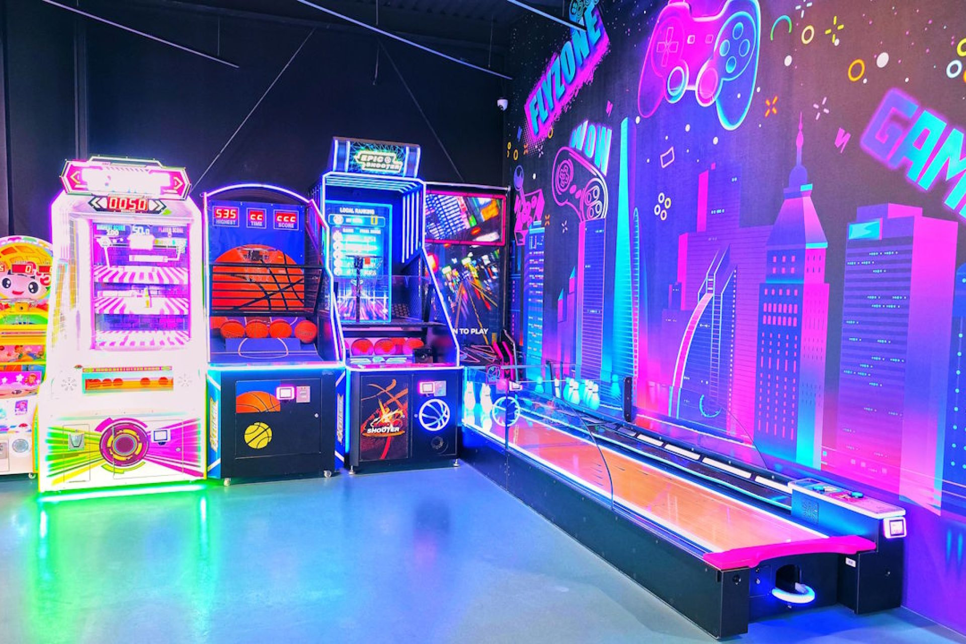 neon bowling image